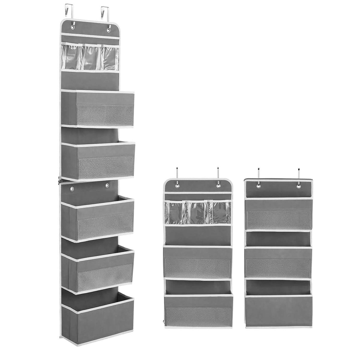 2-Piece: Over the Door Organizer 6-Tier Hanging Basket