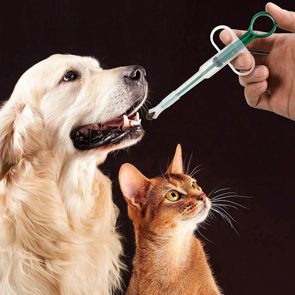 2-Piece: Pet Tablet Syringe Pusher