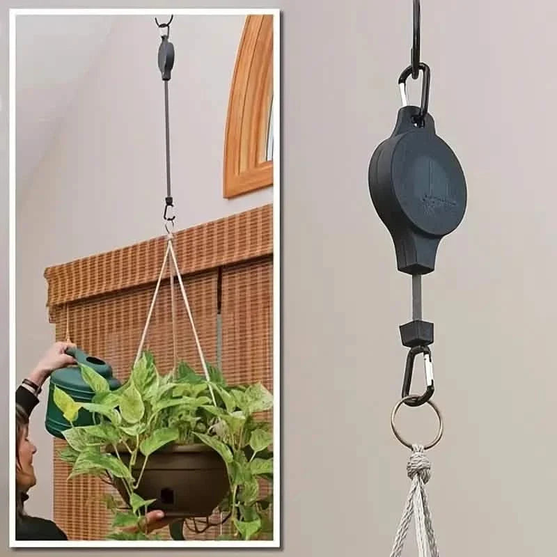 2-Piece: Telescopic Lifting Hooks for Garden Pots
