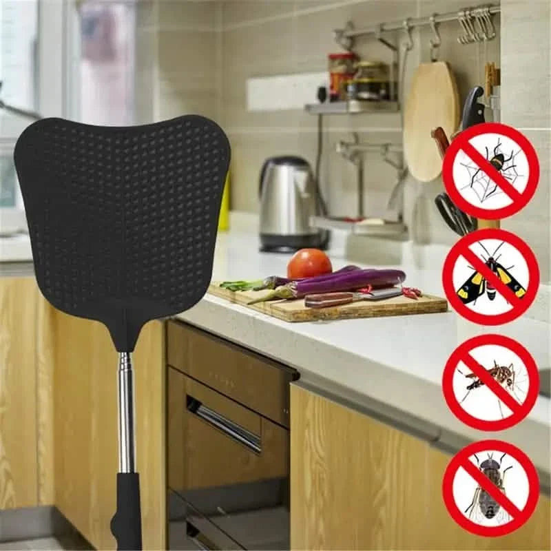 2-Pieces: Heavy Duty Telescopic Fly Swatter Set