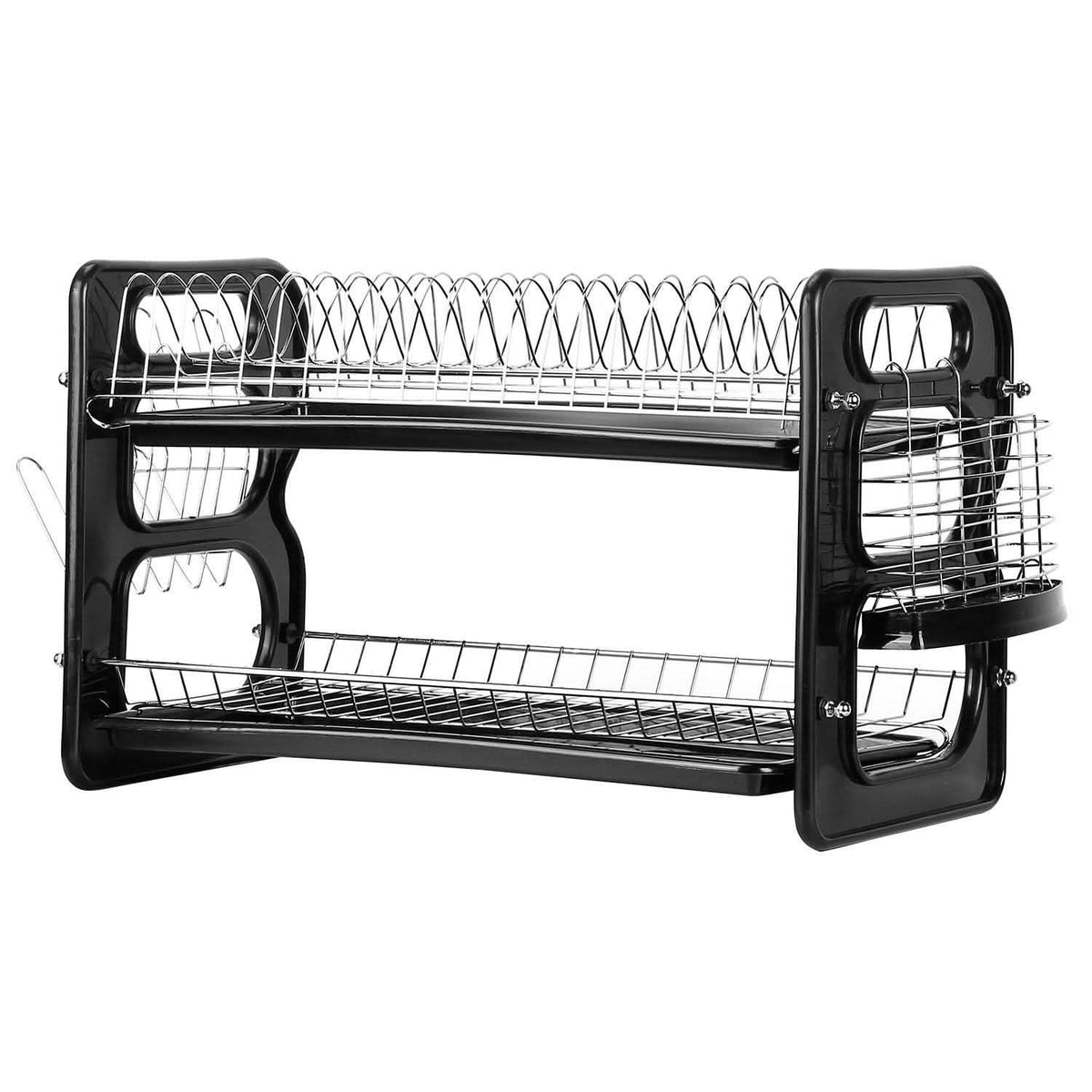 2-Tier Dish Drying Rack Drainboard Set