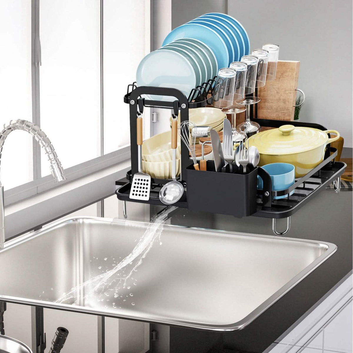 2-Tier Dish Drying Rack