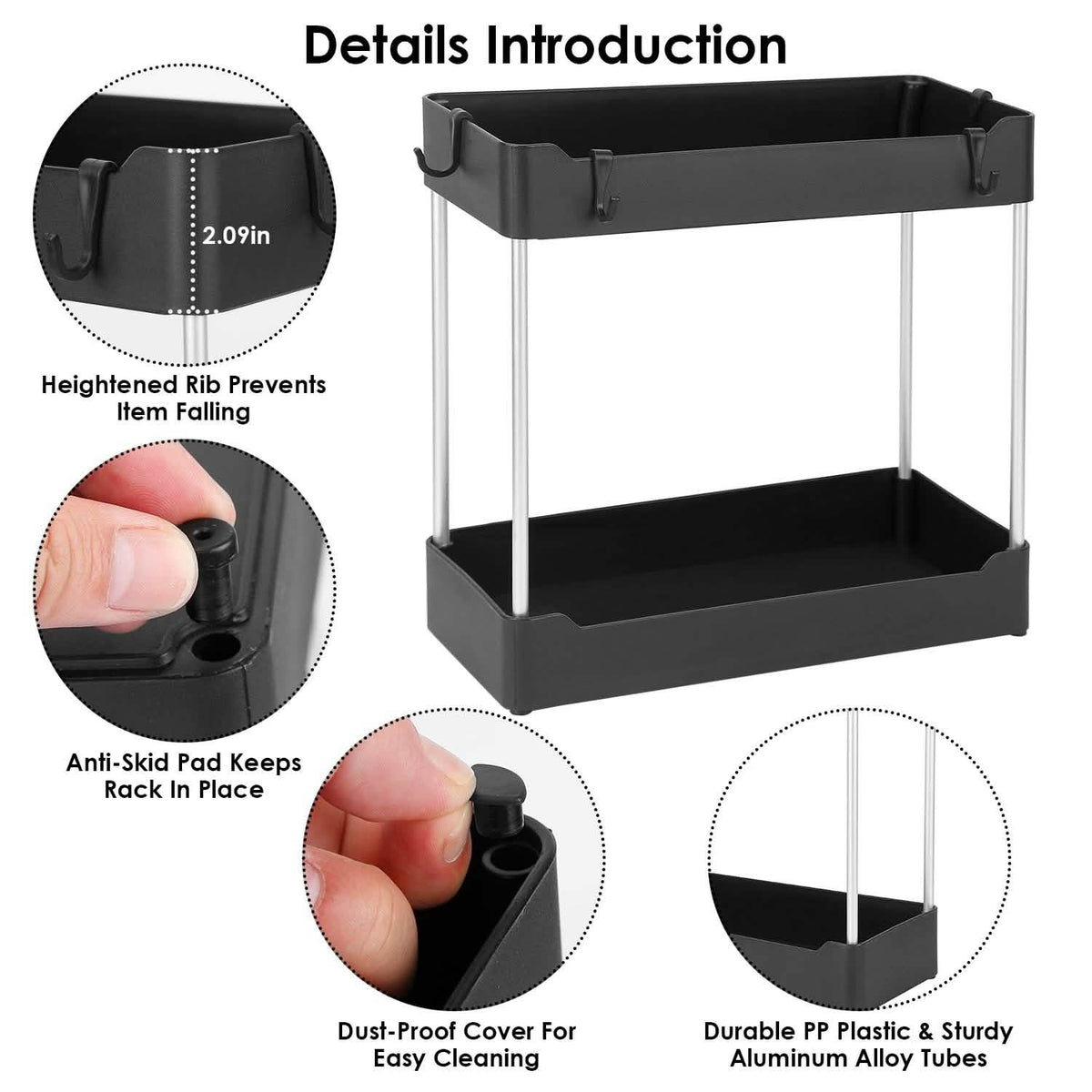 2-Tier Under Sink Shelf Organizer