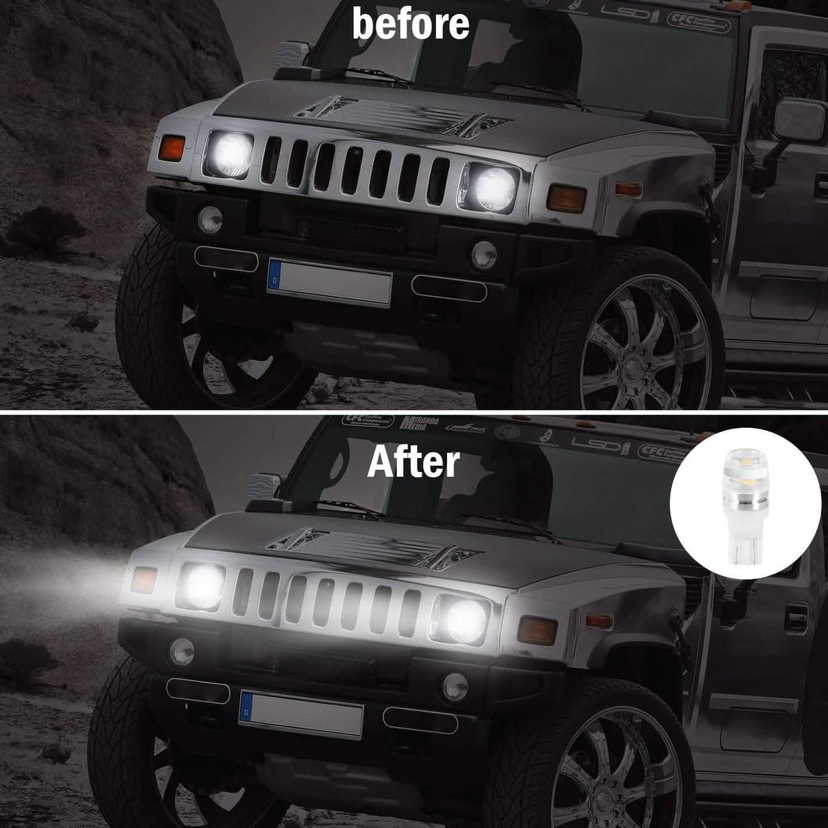 20-Piece: LED Car Light Bulbs