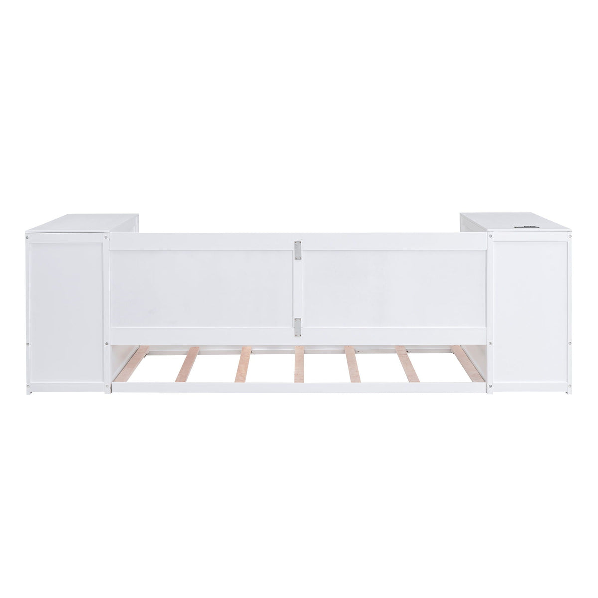Daybed With Storage Arms, Trundle And Charging Station