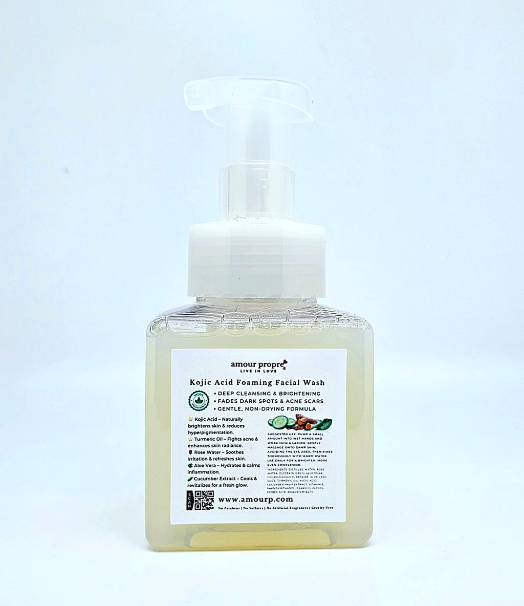Kojic Acid Foaming Facial Wash – Brighten, Cleanse & Rejuvenate