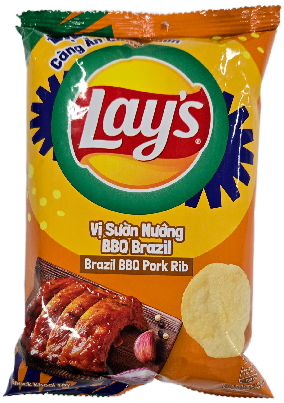 Lay’s Brazil BBQ Pork Rib 6ct (32g) (Vietnam)