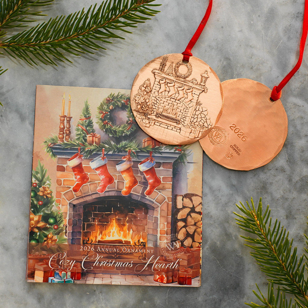 2026 Annual Ornament- Cozy Christmas Hearth (Copper)