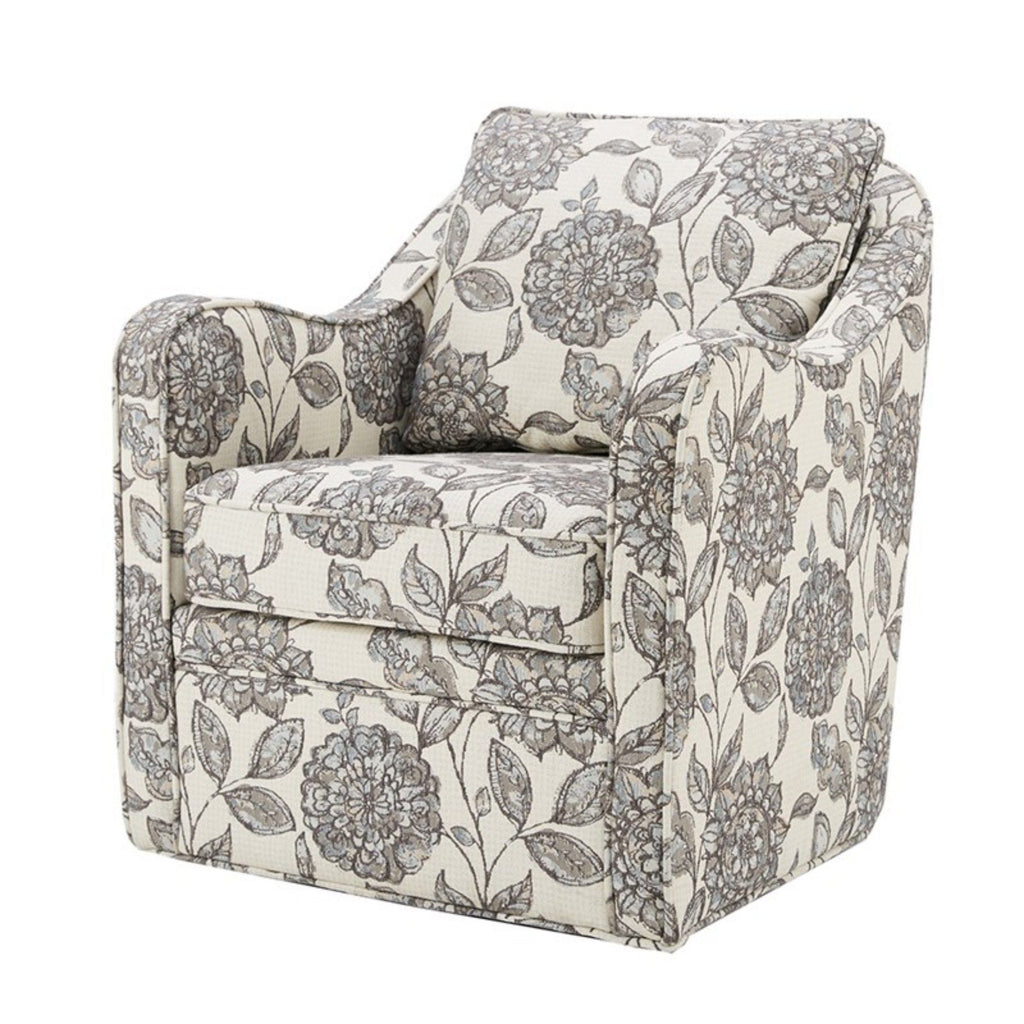 Wide Seat Arm Chair With 360 Degree Rotation