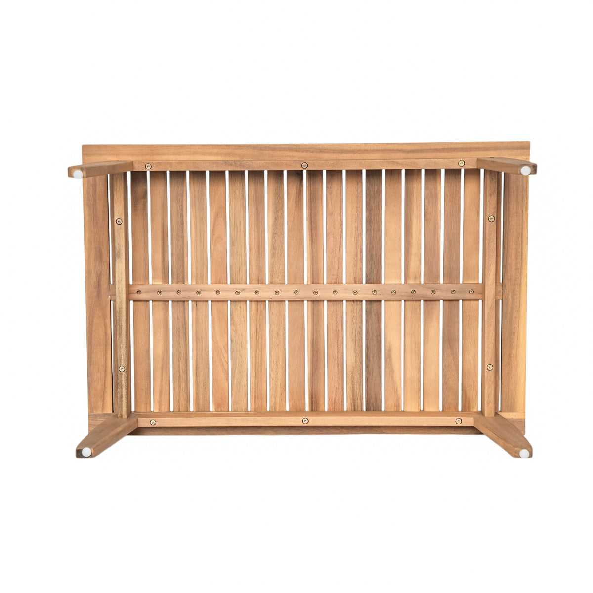 Outdoor 2pc Acacia Wood and Rope Patio Chat Set