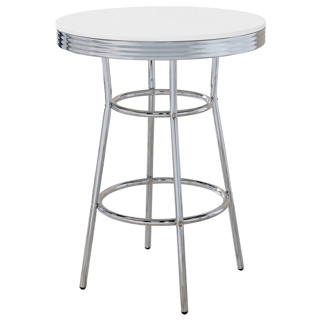 Werner - Round Bar Table - White