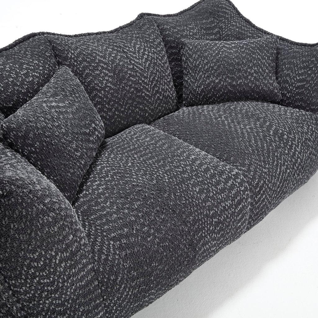 Comfortable Dual Beanbag Chair With High Resilience Foam Core For 2 People