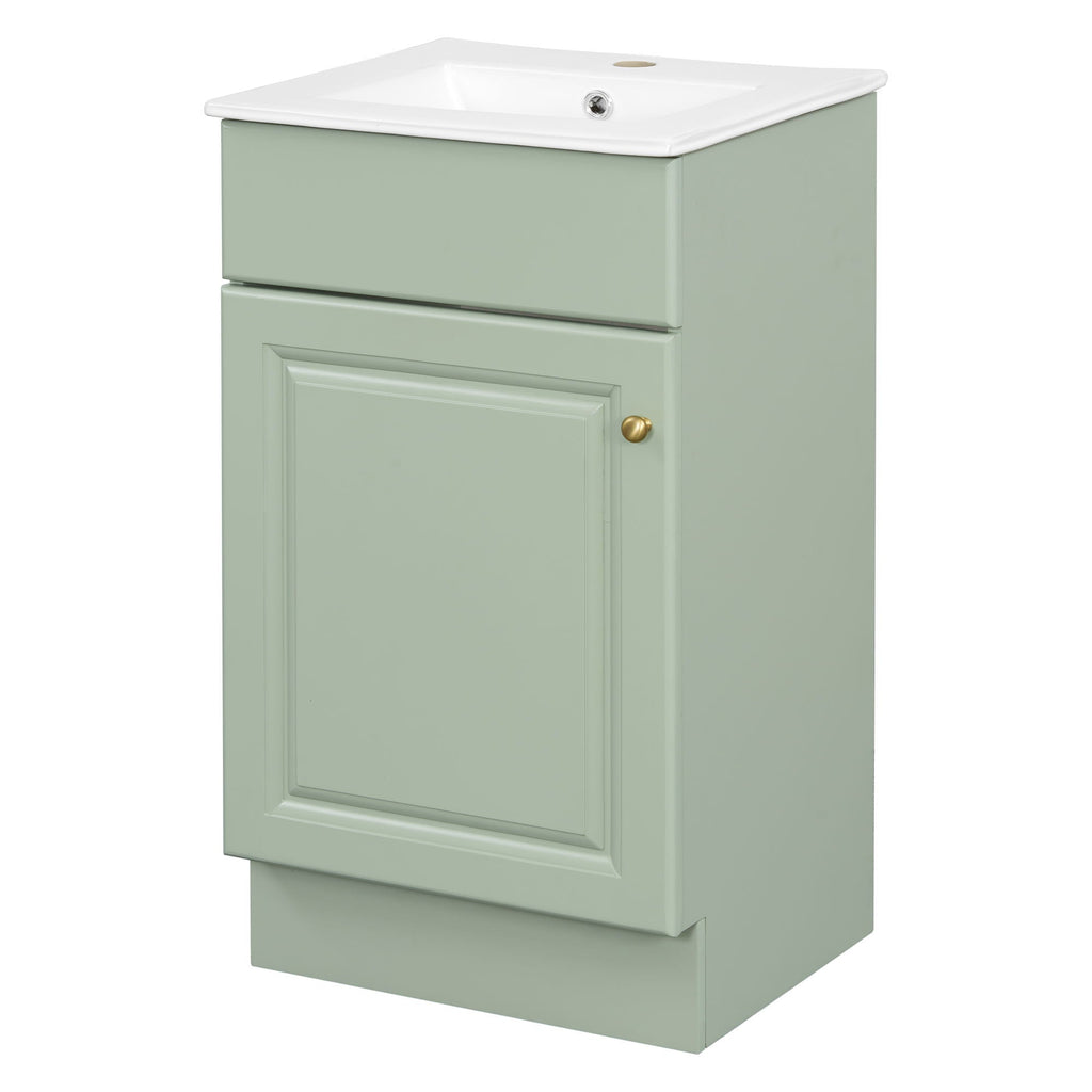 Bathroom Vanity With Sink, Cabinet With Adjustable Shelf