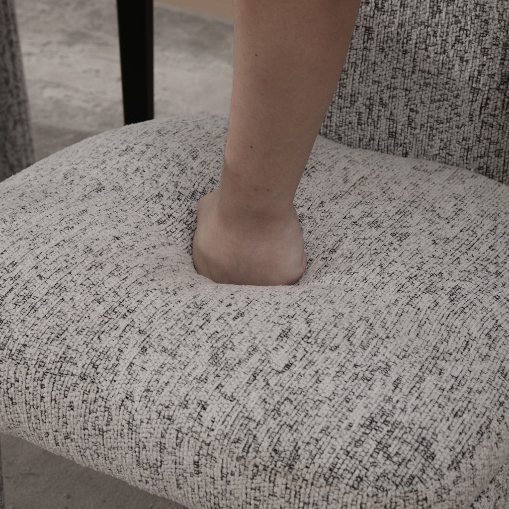 Armless Curved Back Accent Chairs