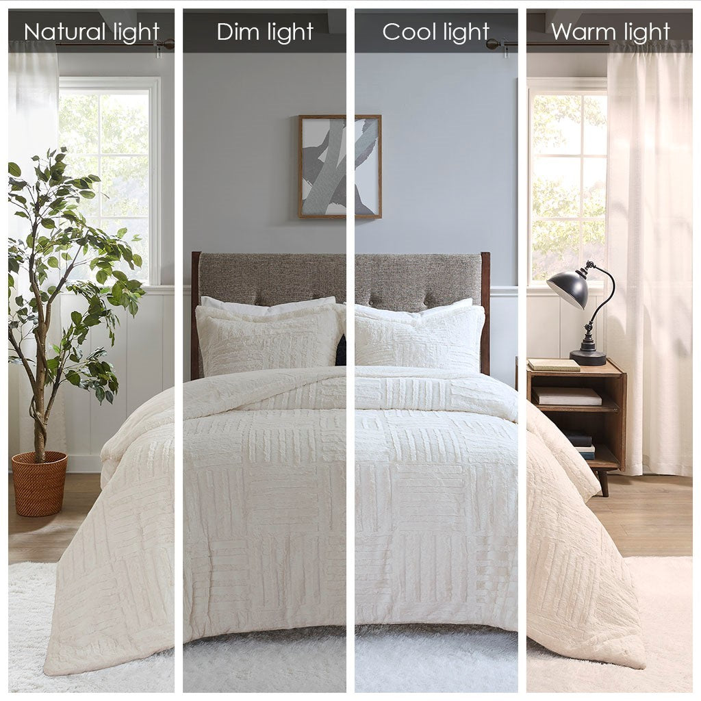 King/Cal King Fur Down Alternative Comforter Mini Set
