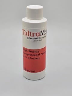 Toltrazuril 2.5% for Horses, Dogs, Cats, 60mL/2 Ounce, for Non-Food Chain Animals, Alfalfa