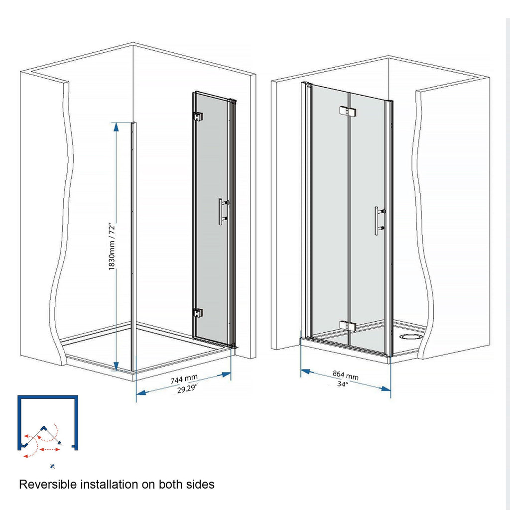 Bifold Shower Door