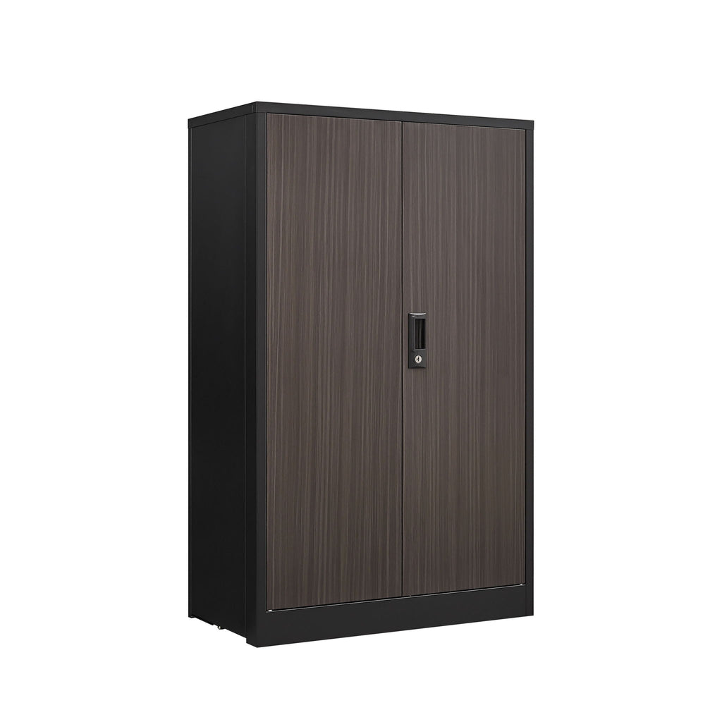 Metal Storage Cabinet With Locking Doors And Adjustable Shelf, Folding Filing Storage Cabinet, Folding Storage Locker Cabinet For Home Office, School, Garage