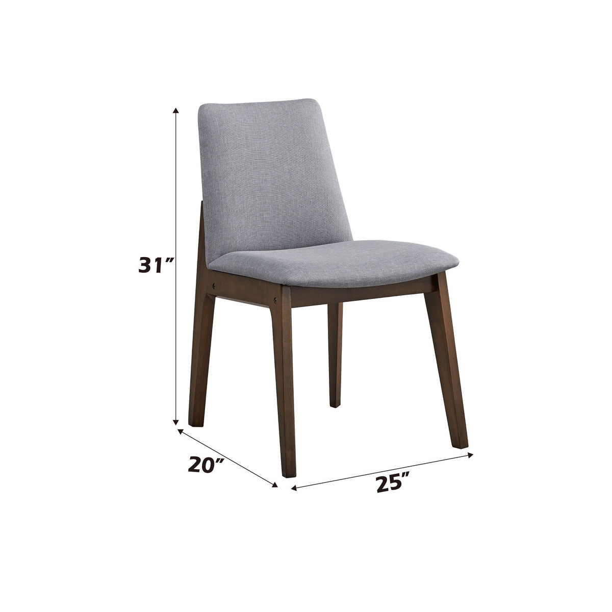 Kaela Side Chair (Set of 2) - Light Gray