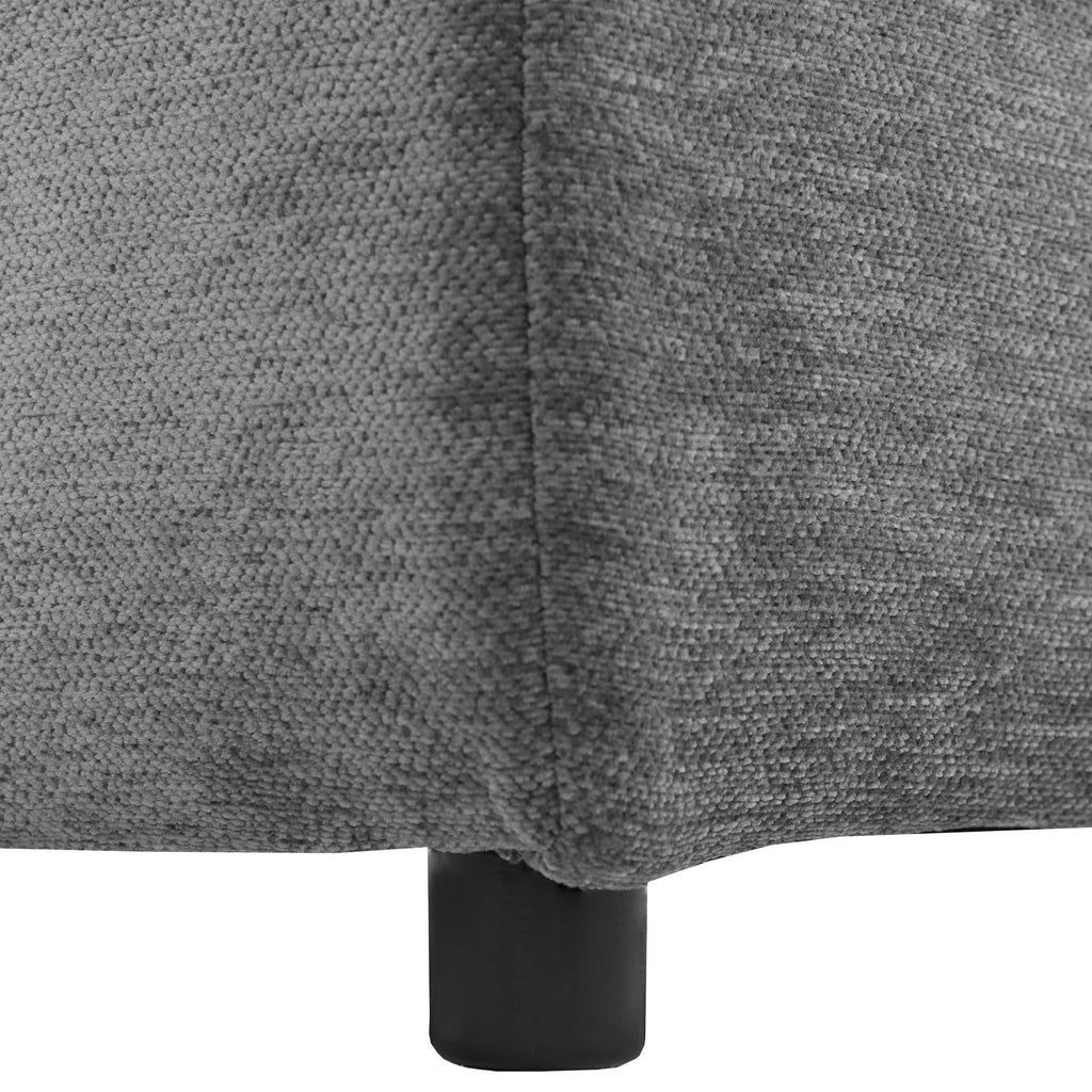 Modern Modular U-Shaped Sofa Bed With Movable Ottoman, USB Ports, Phone Holder