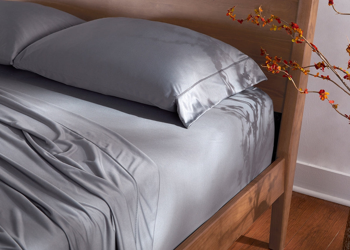 BedGear Dri-Tec Sheet Set, Grey, Twin/Twin XL