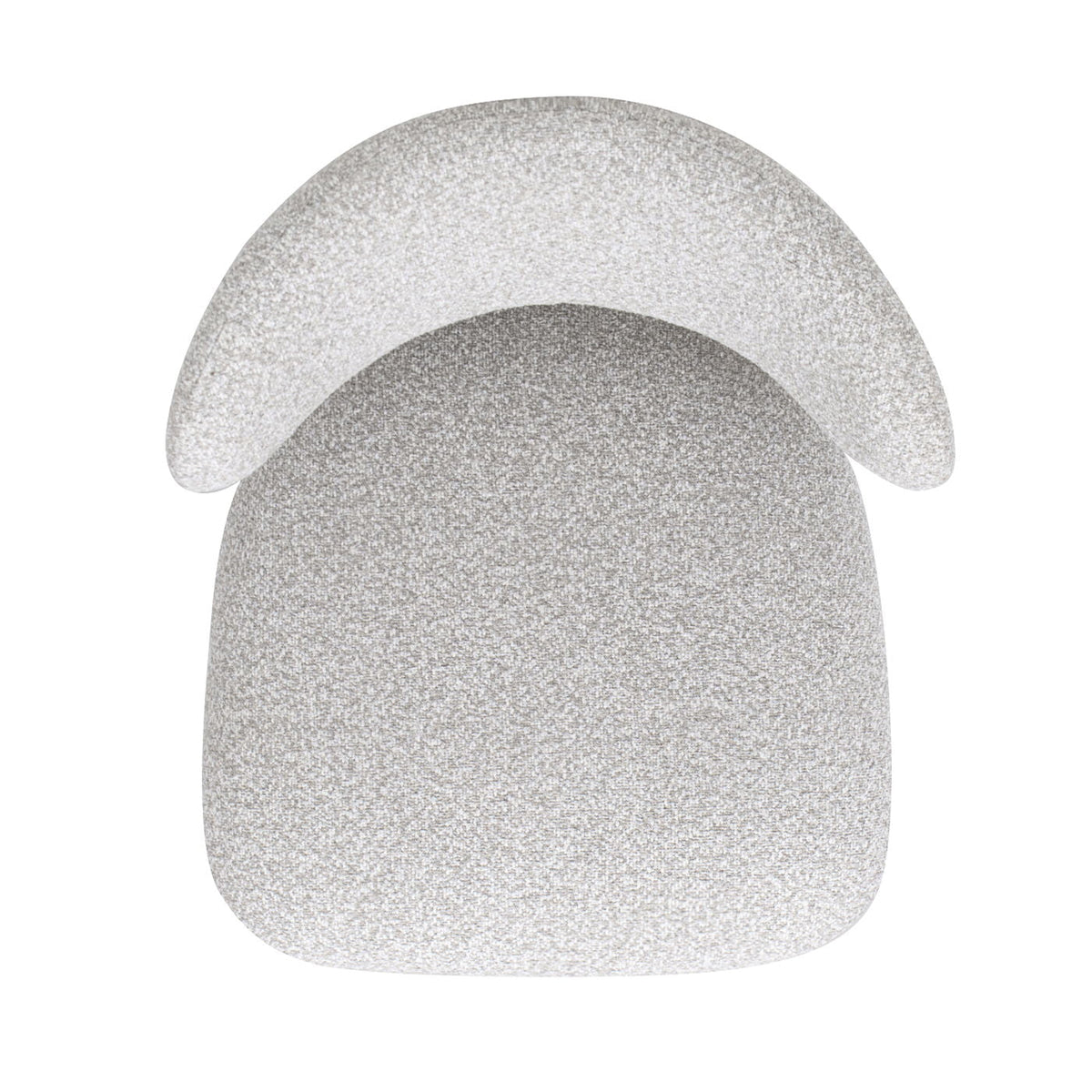 Locke - Modern Upholstered Counter Stool With Frame - Salt / Pepper