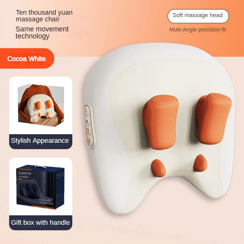 Neck Shoulder Massage Pillow Wireless Electric Car And Home Massager Heating Waist Neck Leg Cervical Shiatsu Kneading Massagers