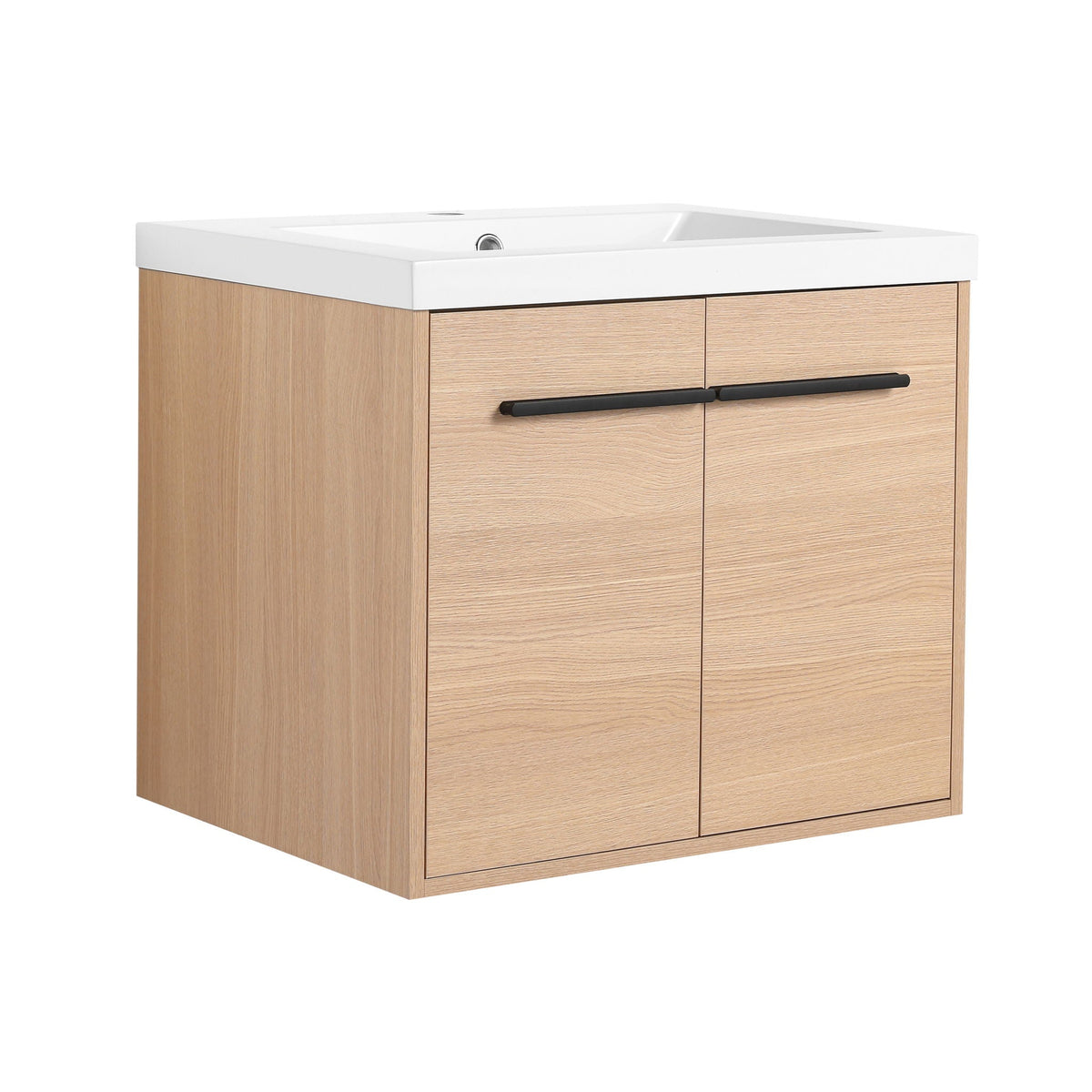 Bathroom Vanity Set With Resin Countertop Sink, 2 Doors