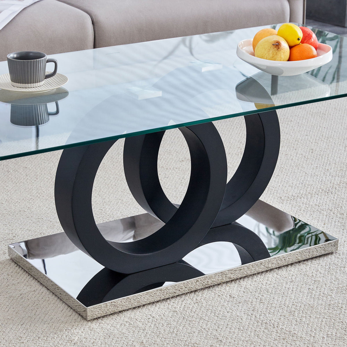 Minimalist Coffee Table - Black