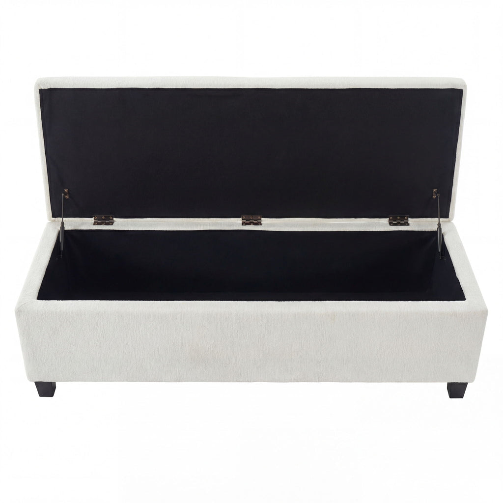 Upholstered Storage Ottoman Bench
