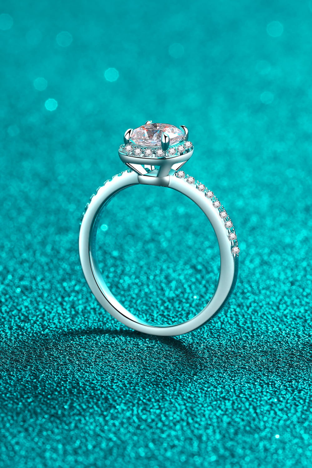 1 Carat Sparkala™ 925 Sterling Silver Halo Ring