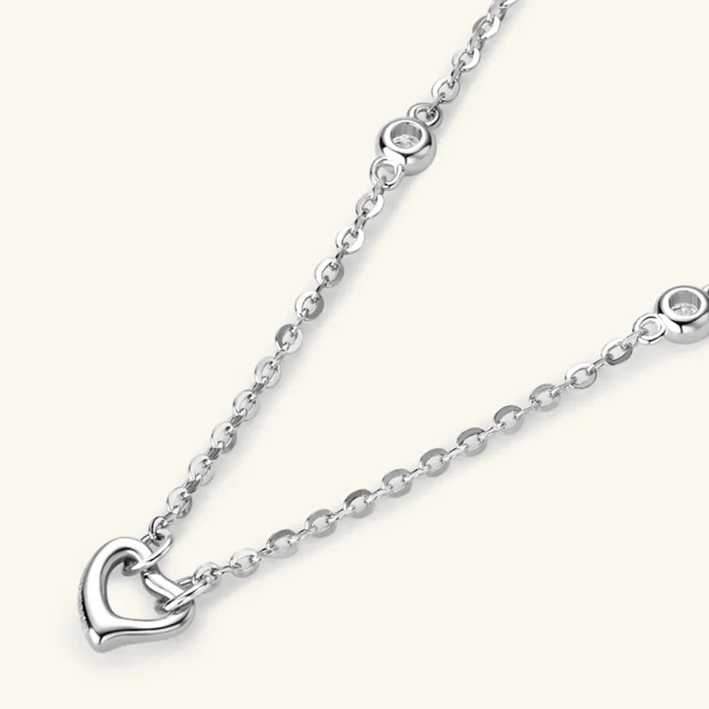 Sparkala™ 925 Sterling Silver Heart Necklace