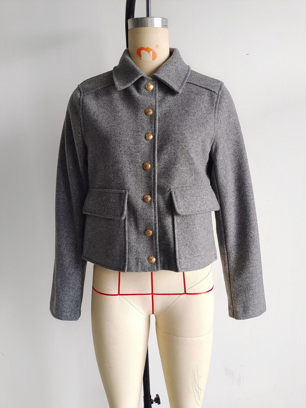 Women's Soft Metal-buckle Decorated Coat