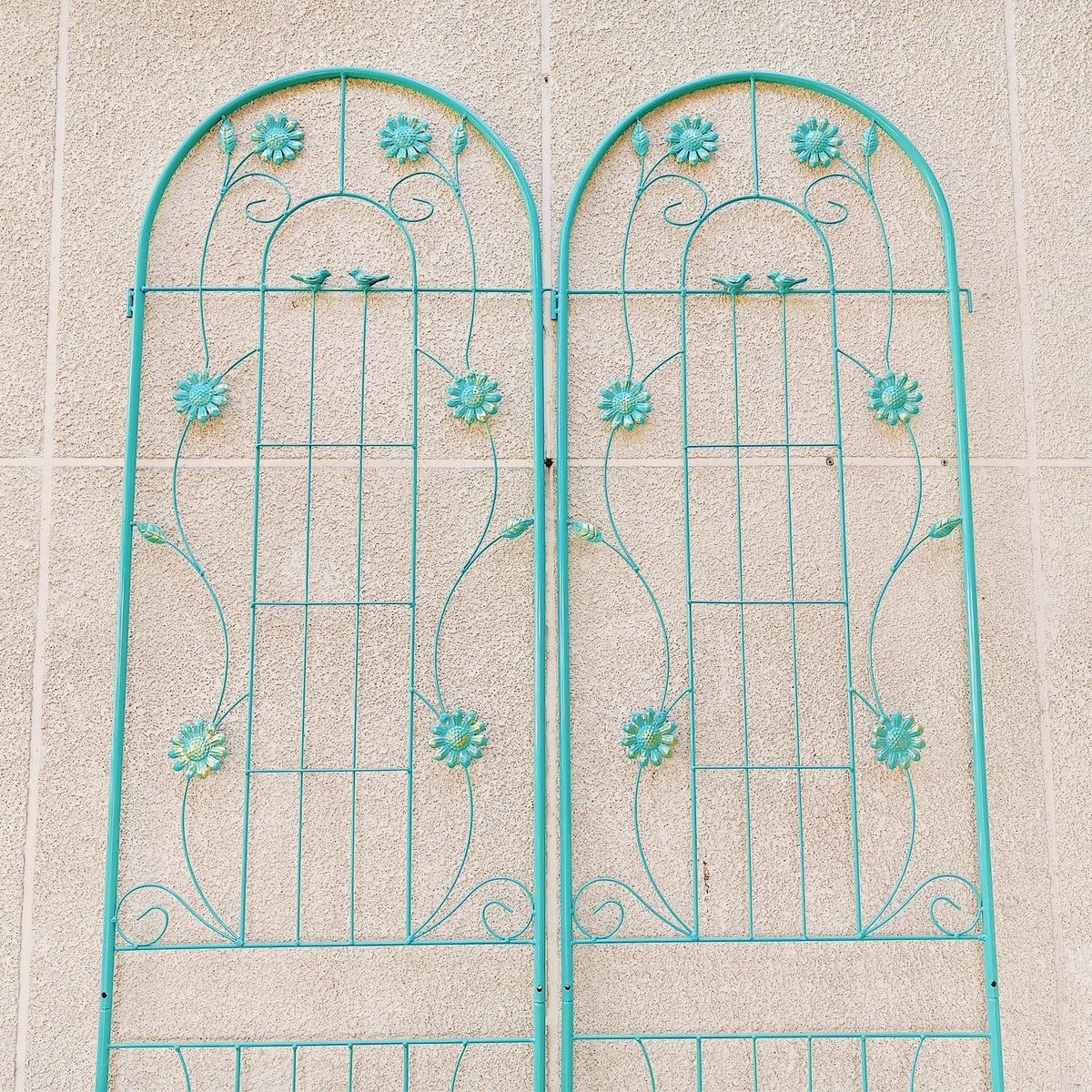 4 Pack Metal Garden Trellis 86.7'' x 19.7'' Rustproof Trellis for Climbing Plants