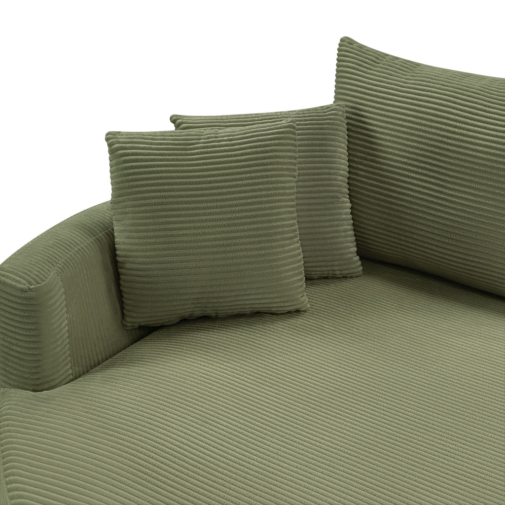 Oversized Double Chaise Lounge Sofa With USB Ports