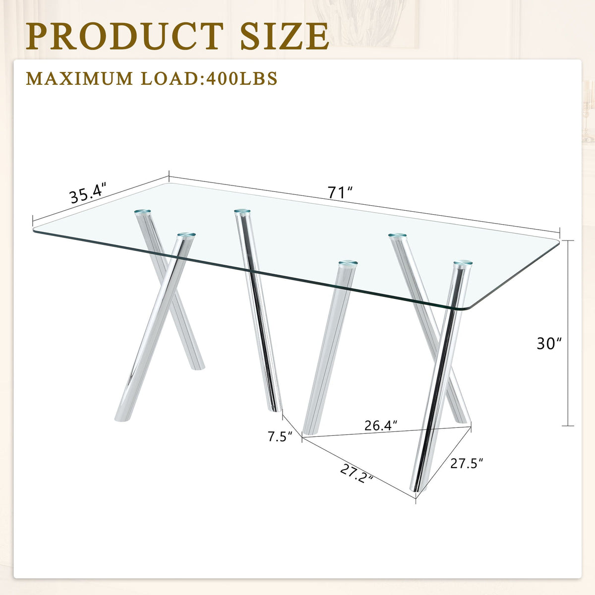 Dining Table With Transparent Surface