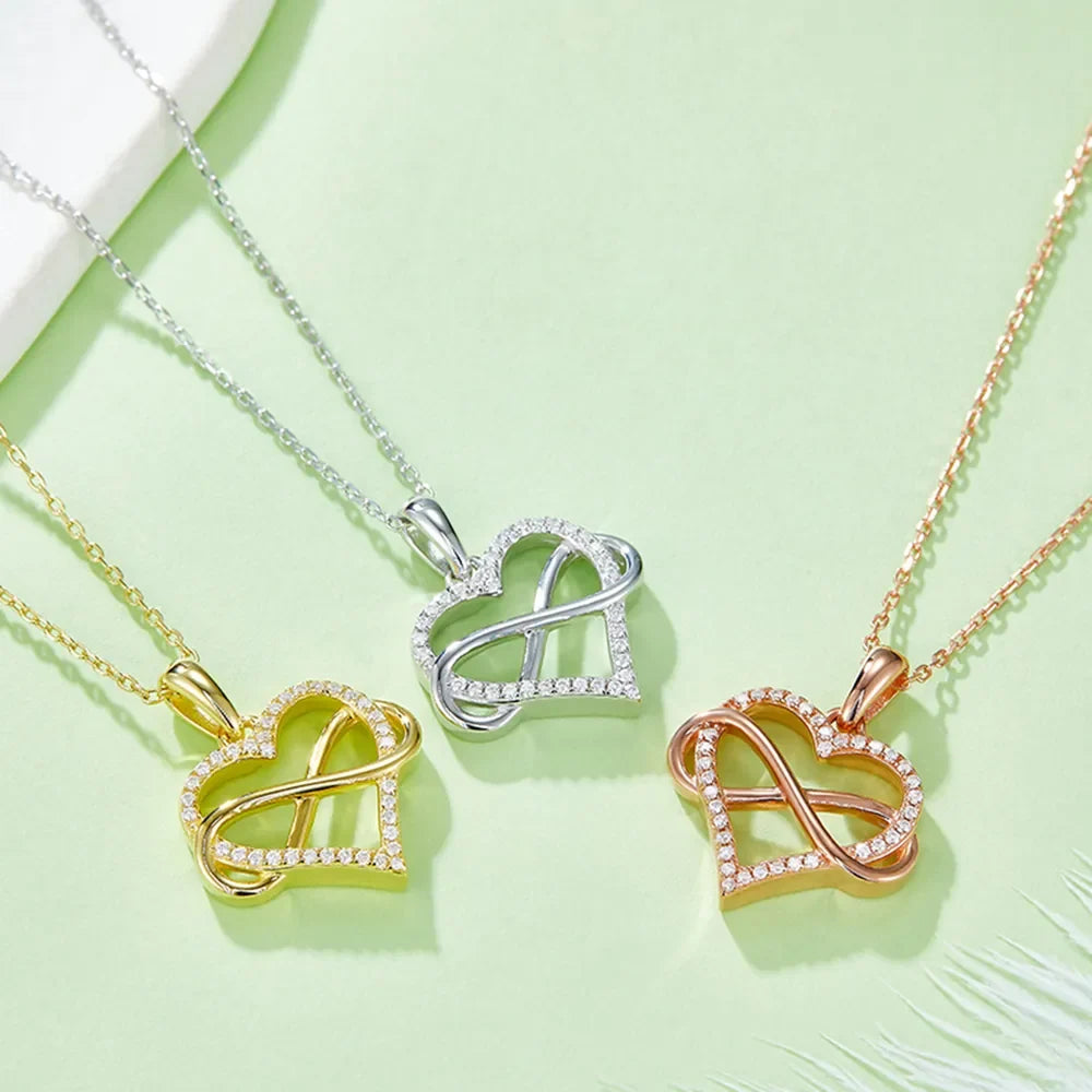 Sparkala™ 925 Sterling Silver Heart Shape Necklace