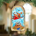 Watching Over Flying Angel Religious Christian Sacred Icon Ornament - Inspirational Icon Decor - 87034