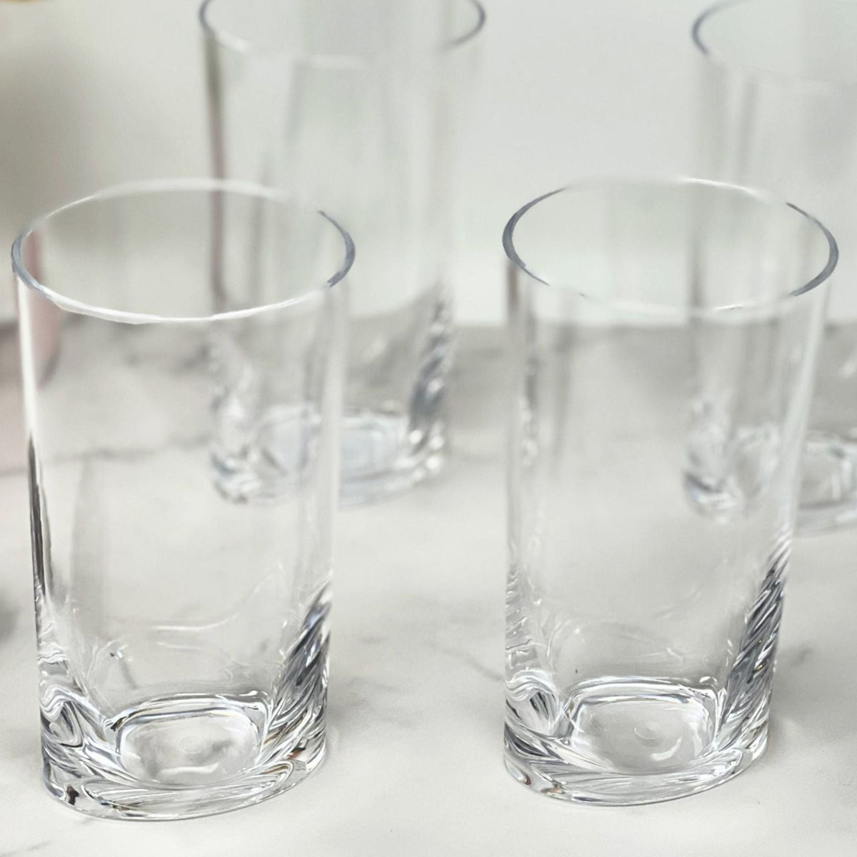 Halo - Leading Ware Oval Tritan Glasses (Set of 4) Hi Ball 15Oz Plastic Bpa Free - Clear