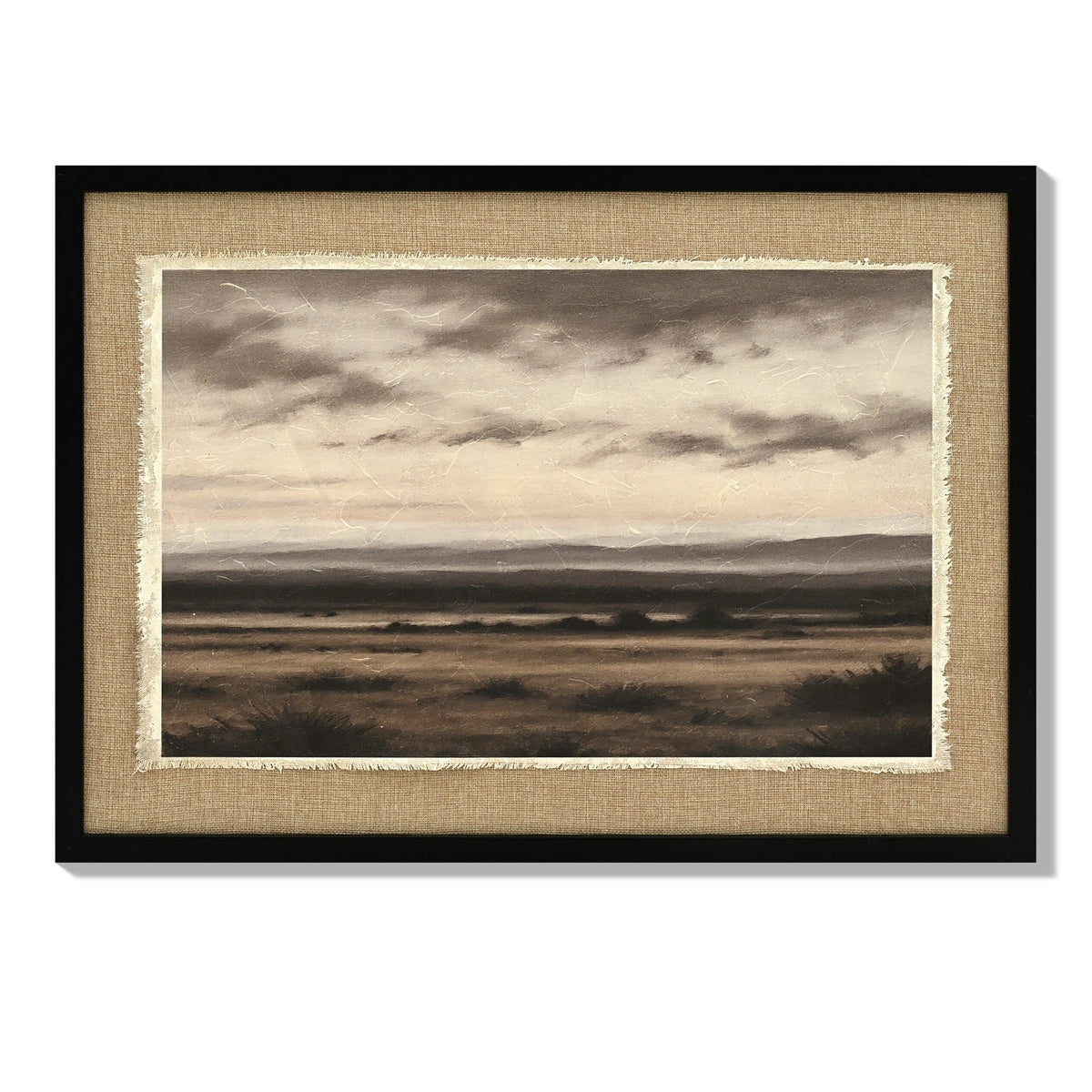 Vintage Landscape Large Framed Wall Art, 20x28 Inch Canvas Print