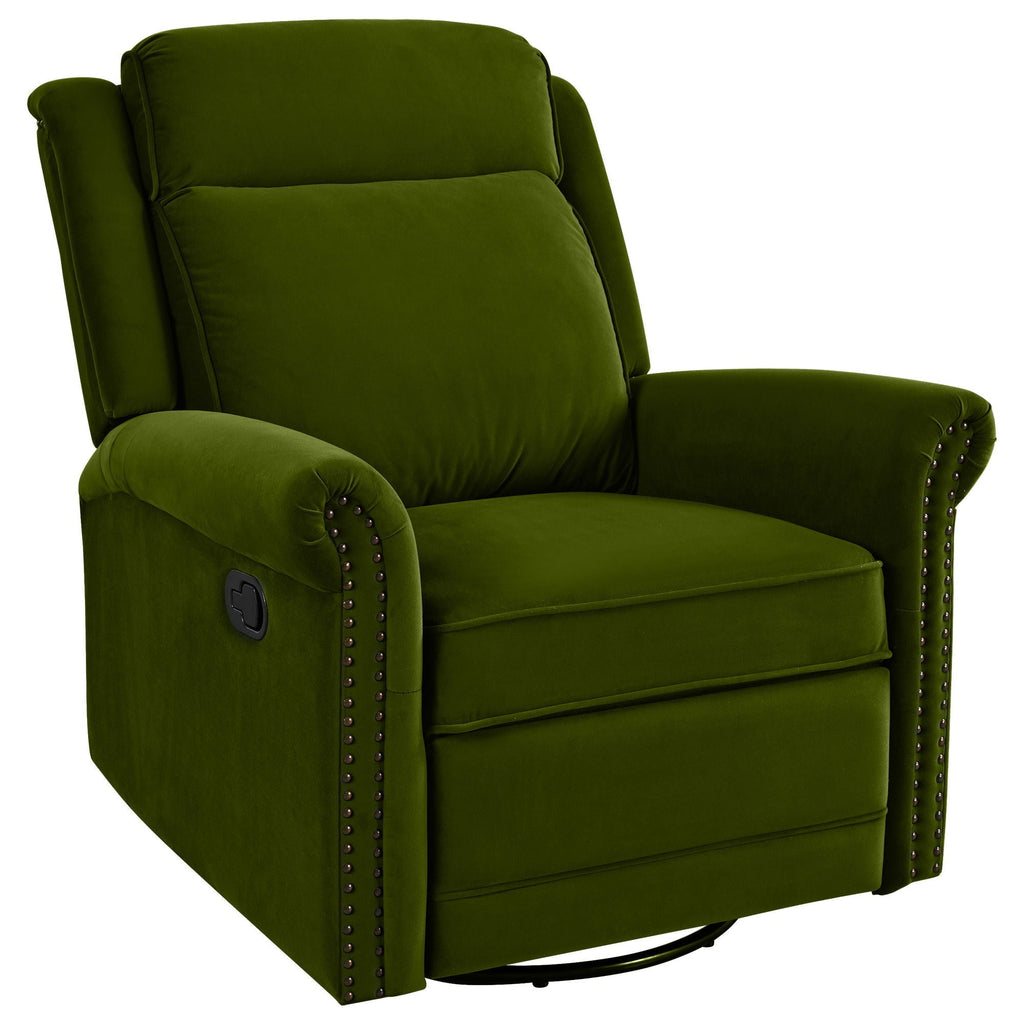 360 Degrees Swivel Manual Rocking Recliner with Adjustable Backrest