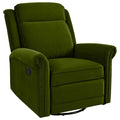 360 Degrees Swivel Manual Rocking Recliner with Adjustable Backrest