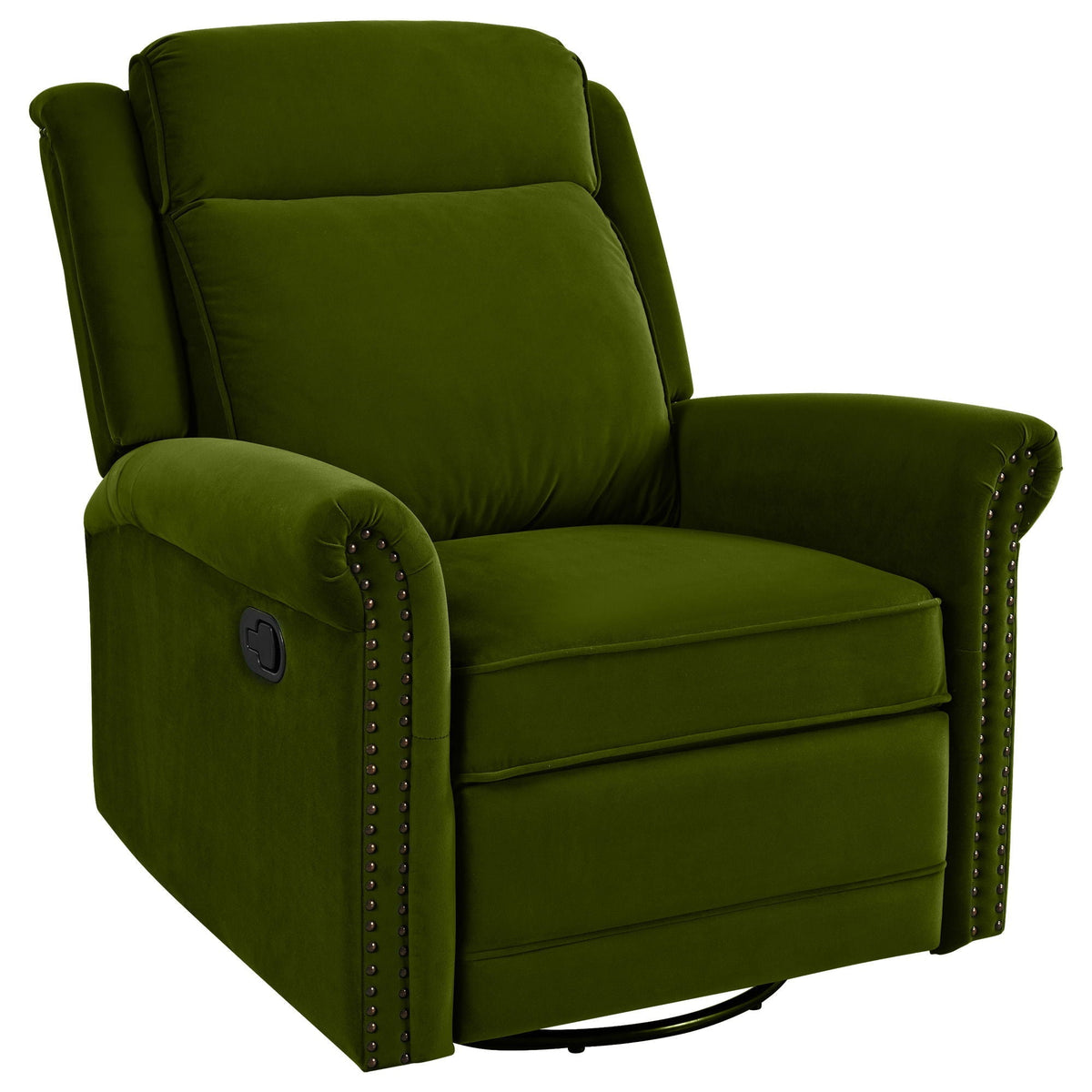 360 Degrees Swivel Manual Rocking Recliner with Adjustable Backrest