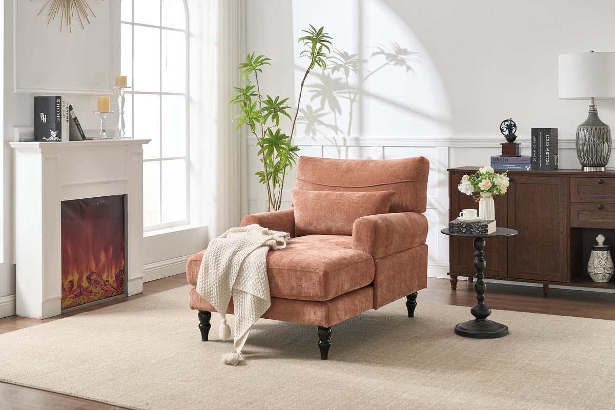 Modern Chaise Lounge Upholstered Indoor Recliner Sofa