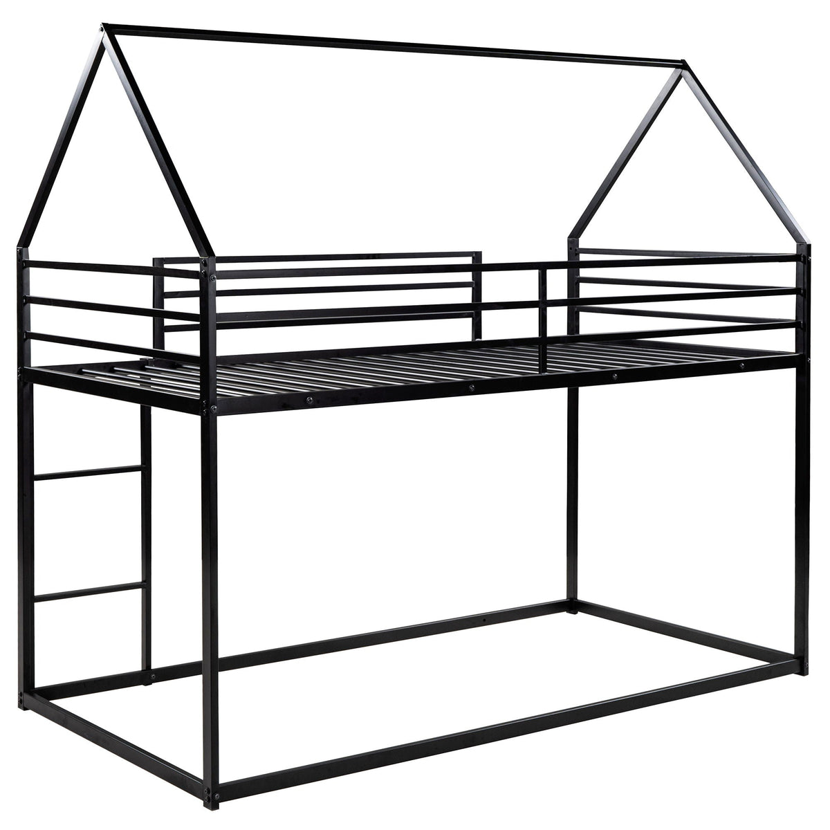 House Bunk Bed With Built In Ladder