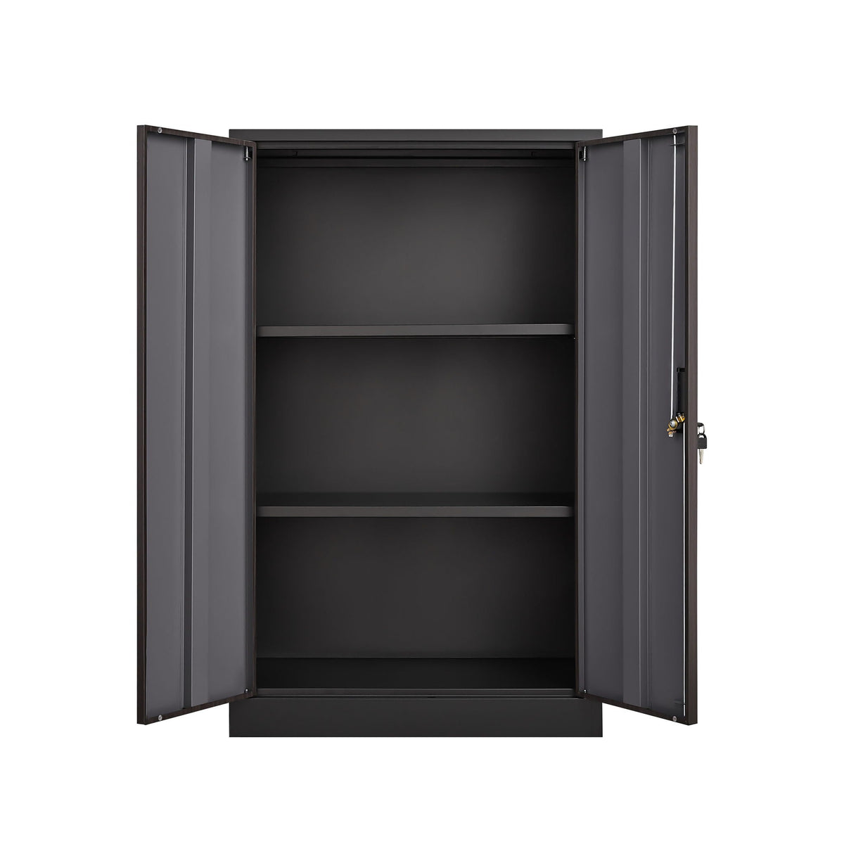 Metal Storage Cabinet With Locking Doors And Adjustable Shelf, Folding Filing Storage Cabinet, Folding Storage Locker Cabinet For Home Office, School, Garage