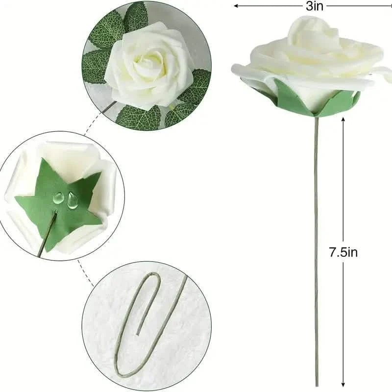 25-Pieces: Floroom Artificial Flowers
