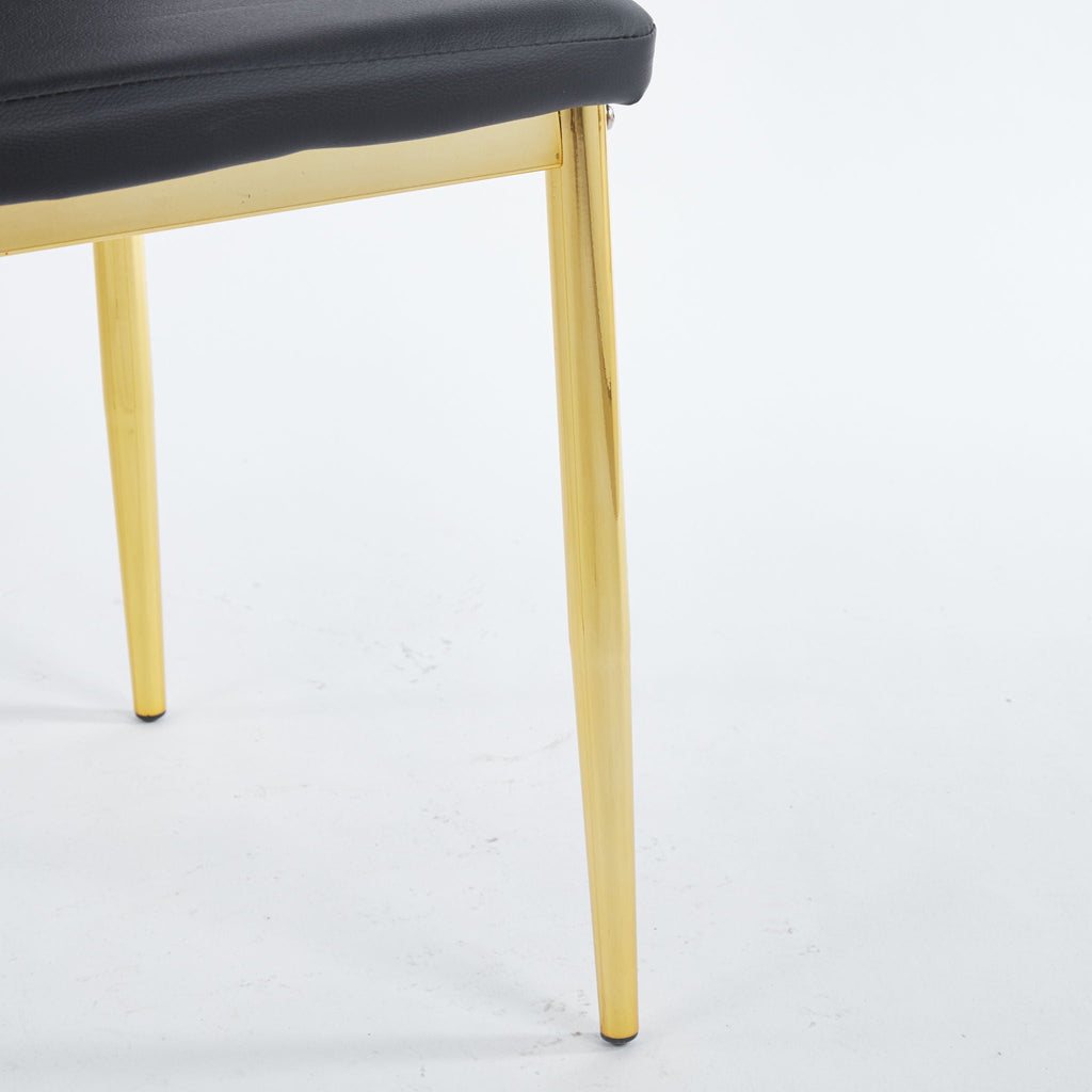 Dining Chair (Set of 4) - Golden Black