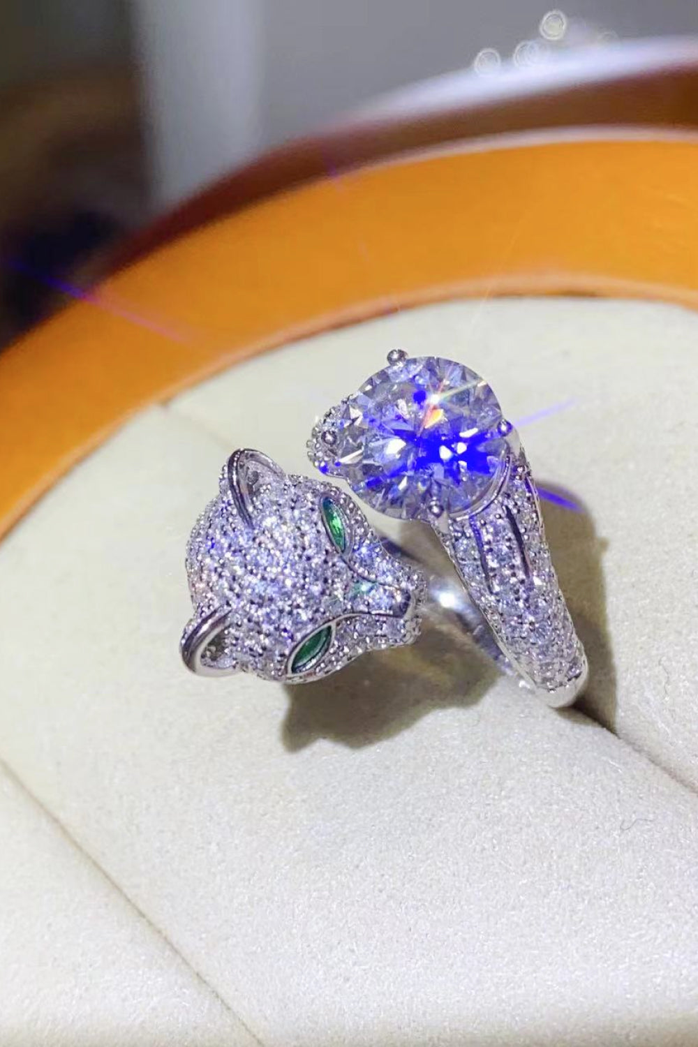 2 Carat Red Sparkala™ Adjustable Animal Ring