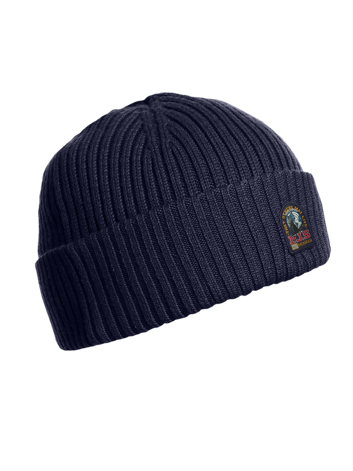 PARAJUMPERS Ribbed Beanie with Iconic Cuff Tape